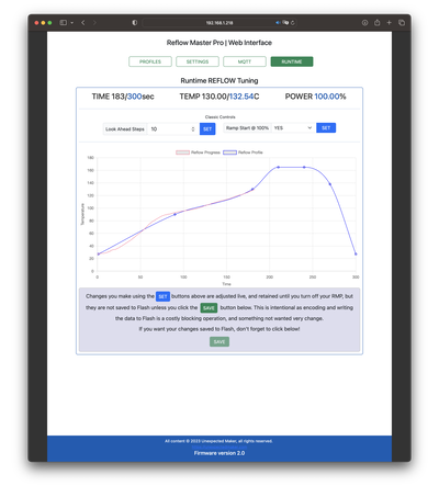 Classic tuning web interface