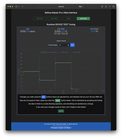Device test web interface